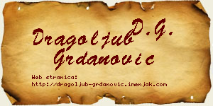 Dragoljub Grdanović vizit kartica